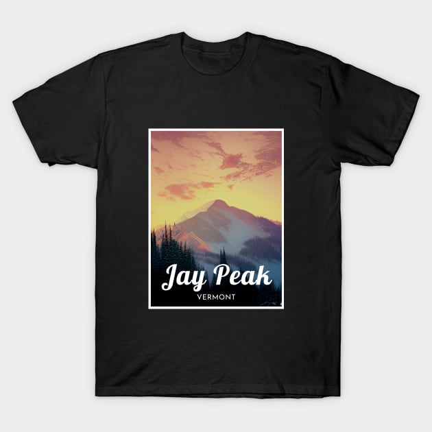 Jay Peak Vermont United States ski T-Shirt by UbunTo